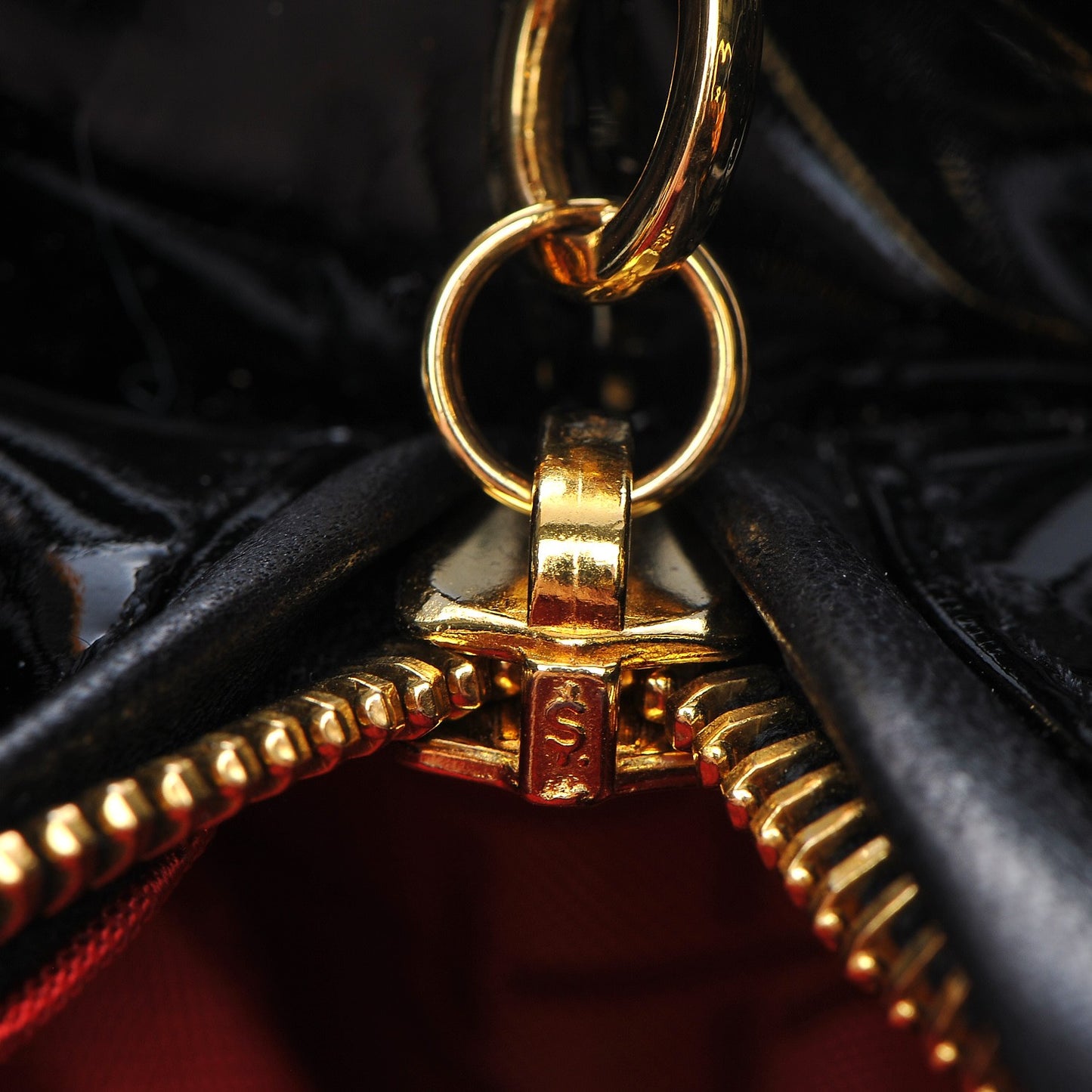 Patent Cannage Medium Lady Dior Black