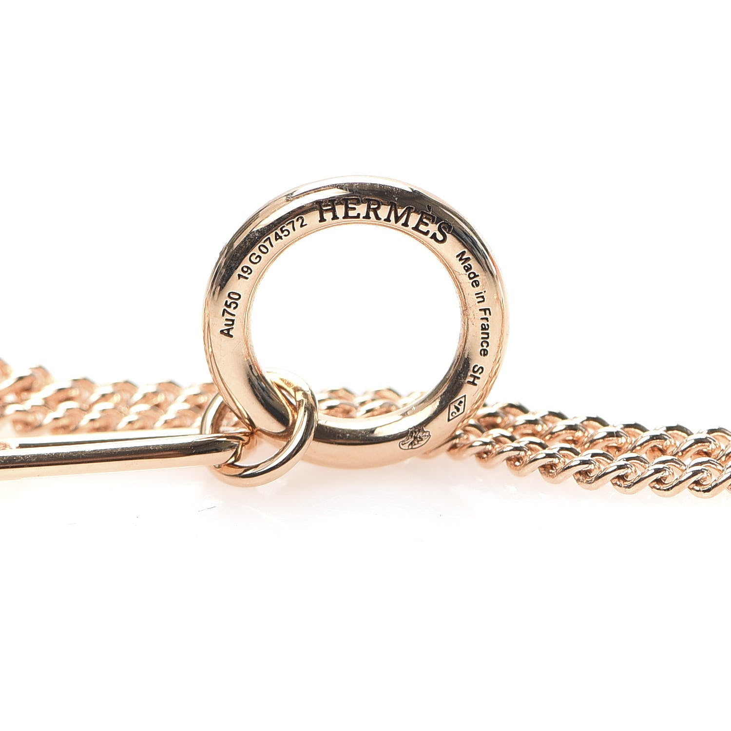 Hermes 18K Rose Gold Echappee Bracelet SH 4 of 5