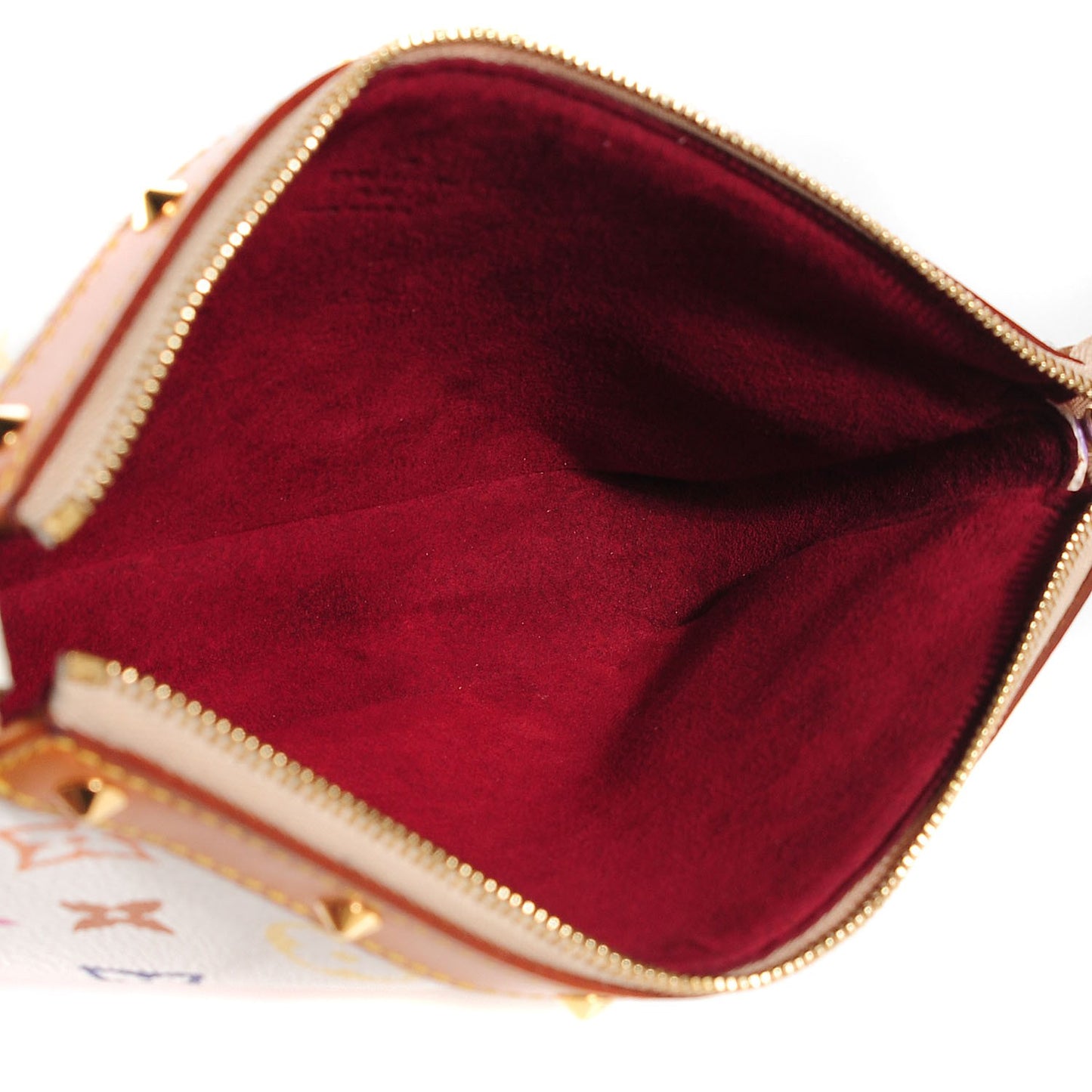 Monogram Multicolor Pochette Accessories White