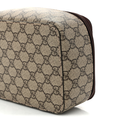 Gucci GG Supreme Monogram Mini Packing Cube Beige Ebony New Acero 10 of 11