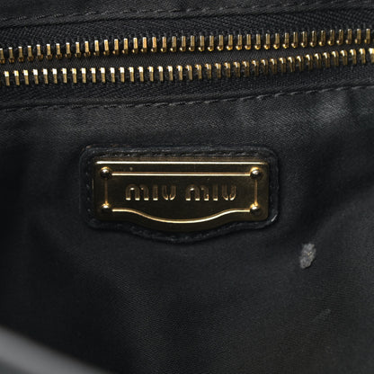 Miu Miu Nappa Matelasse Coffer Hobo Black 6 of 18