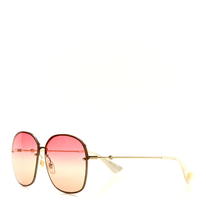 Gucci Square Frame Sunglasses GG0228S Pink 1 of 6