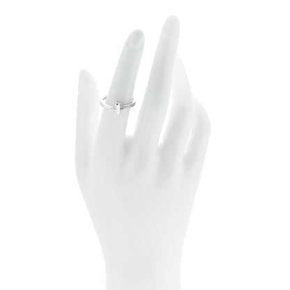 Tiffany 18K White Gold Diamond 2.5mm T T1 Ring 56 7.5 2 of 5