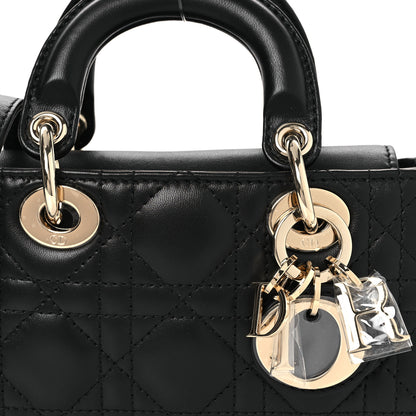 Christian Dior Lambskin Cannage Micro Lady D-Joy Black 8 of 11