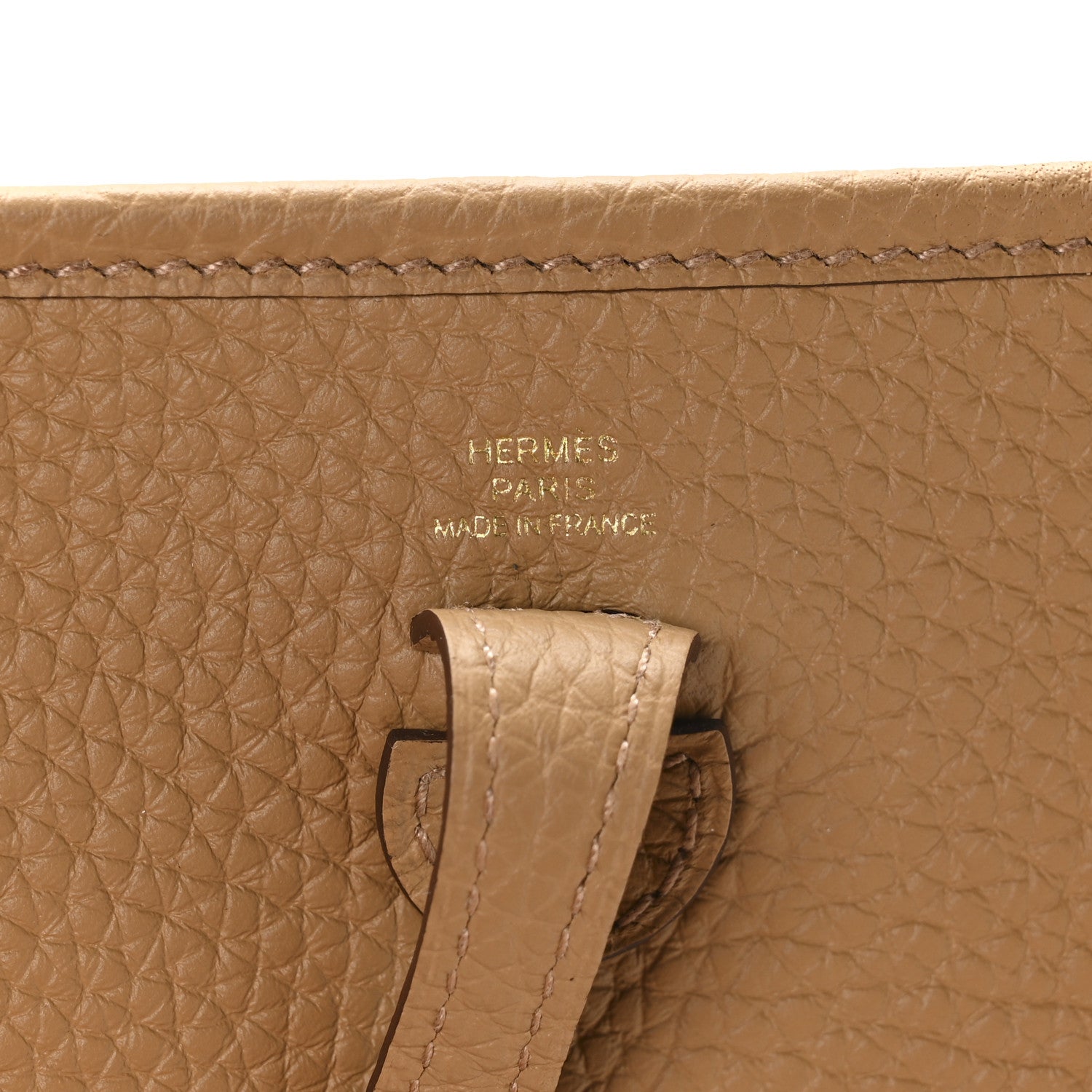 Hermes Taurillon Clemence Evelyne TPM Biscuit 6 of 11