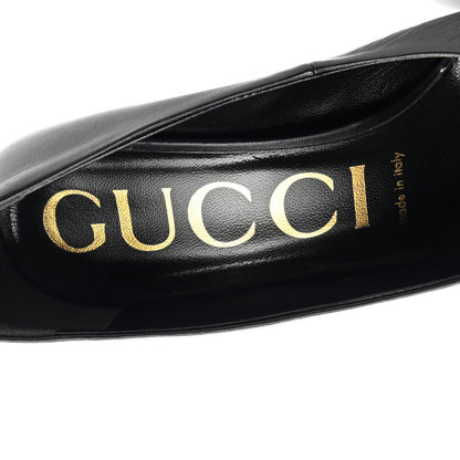 Gucci Malaga Kid Crystal Pumps 37 Black 7 of 9