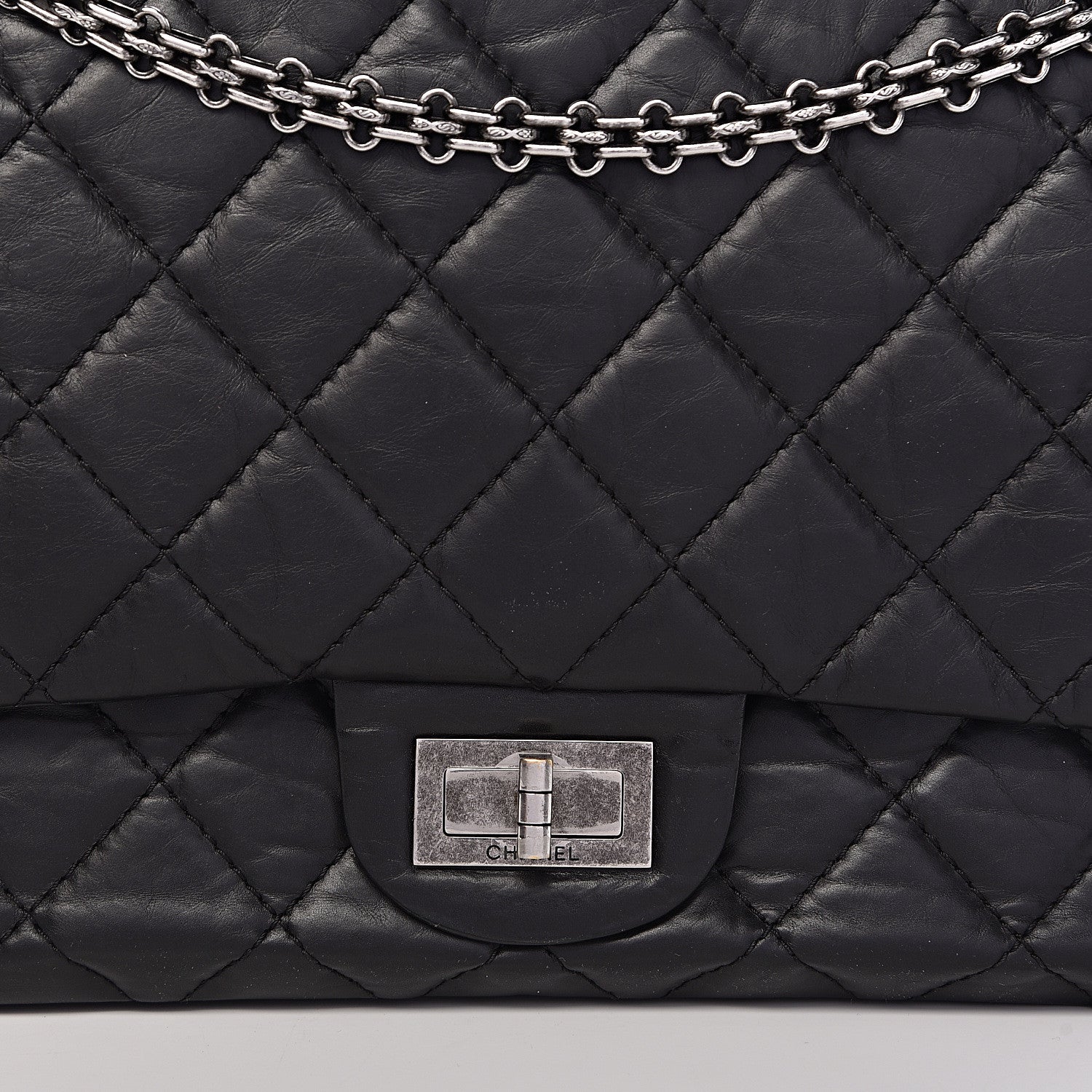 Chanel Aged Calfskin Quilted 2.55 Reissue 227 Flap Black 13 of 13