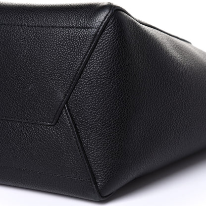 Celine Soft Grained Calfskin Sangle Bucket Bag Black 9 of 10