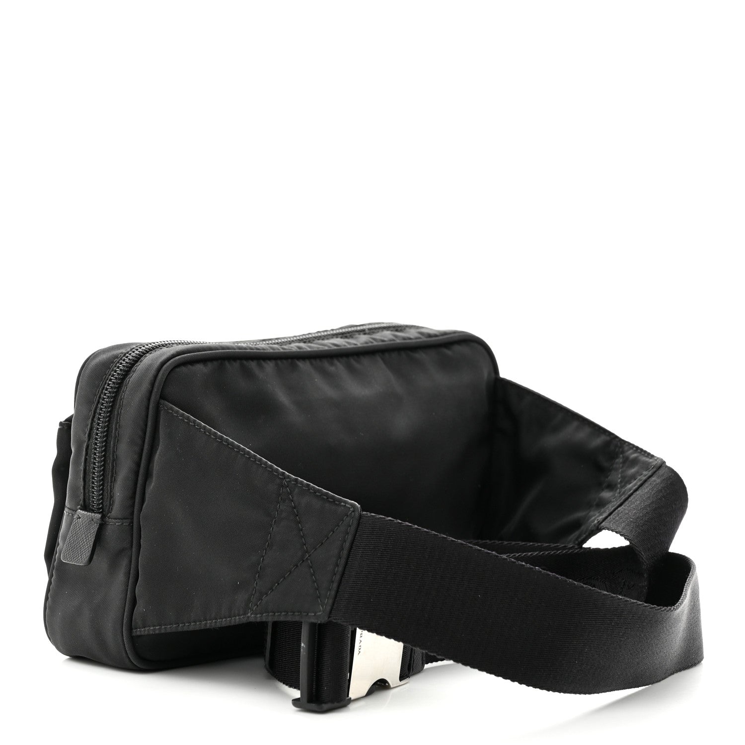 Prada Tessuto Nylon Belt Bag Black 3 of 11