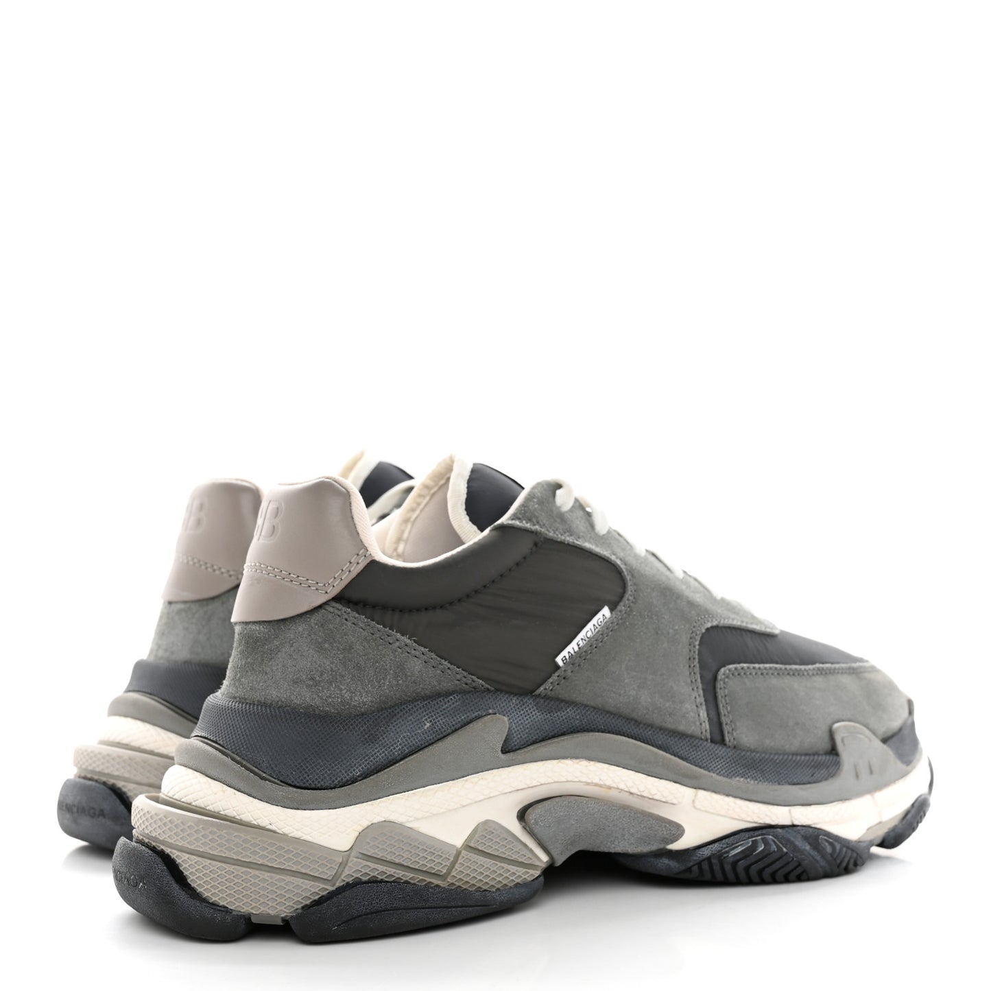 Fabric Mesh Mens Triple S Sneakers 44 Grey