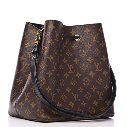 Louis Vuitton Monogram Neonoe MM Black 3 of 10