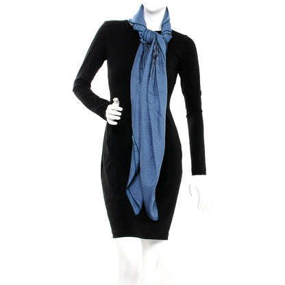 Hermes Cashmere Silk Panthera Pardus Shawl 140 Bleu Chine Anthracite Vert 2 of 5