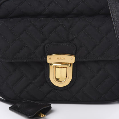 Prada Nylon Tessuto Impuntu Quilted Flap Black 9 of 9