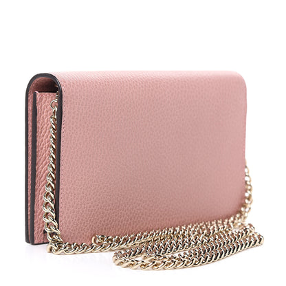 Gucci Dollar Calfskin Medium Betty Chain Wallet Soft Pink 3 of 9