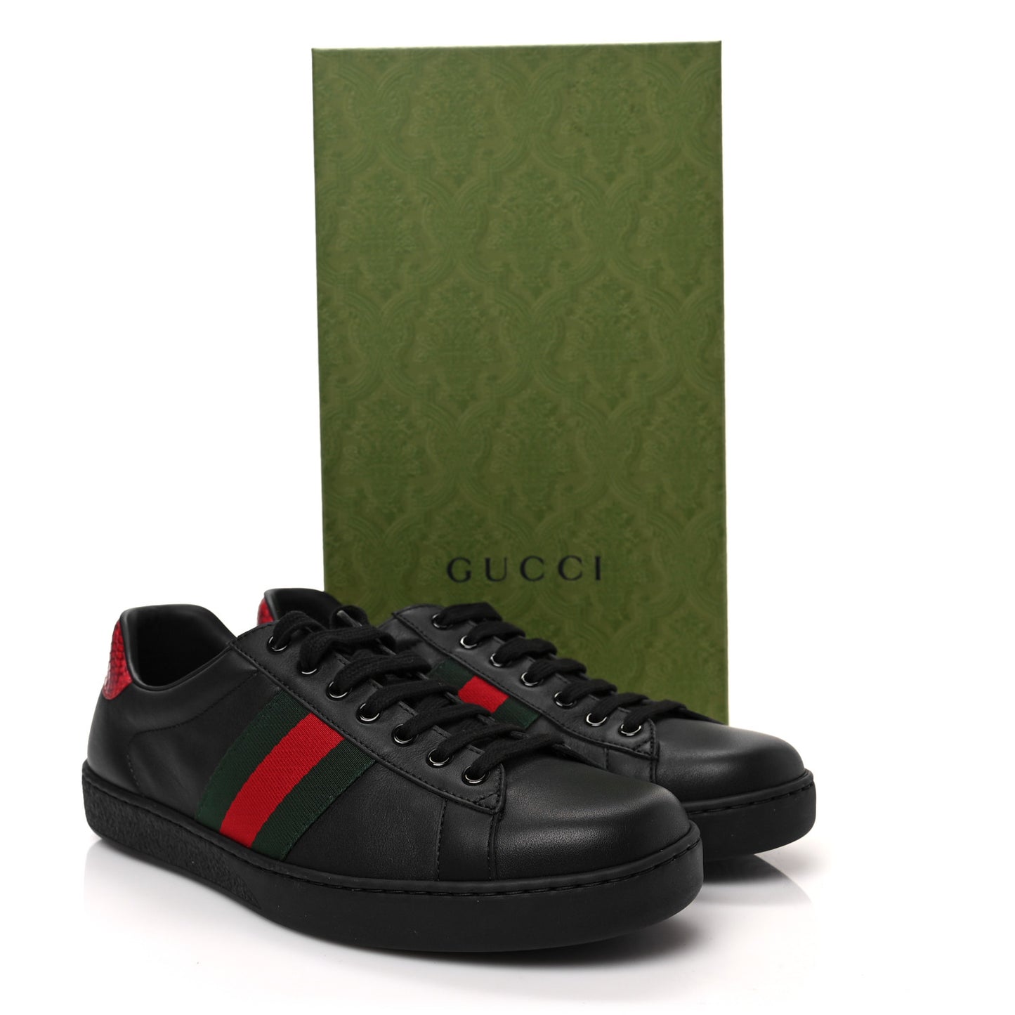 Miro Soft Calfskin Ayers Web Mens Ace Sneakers 8 Black Rosso