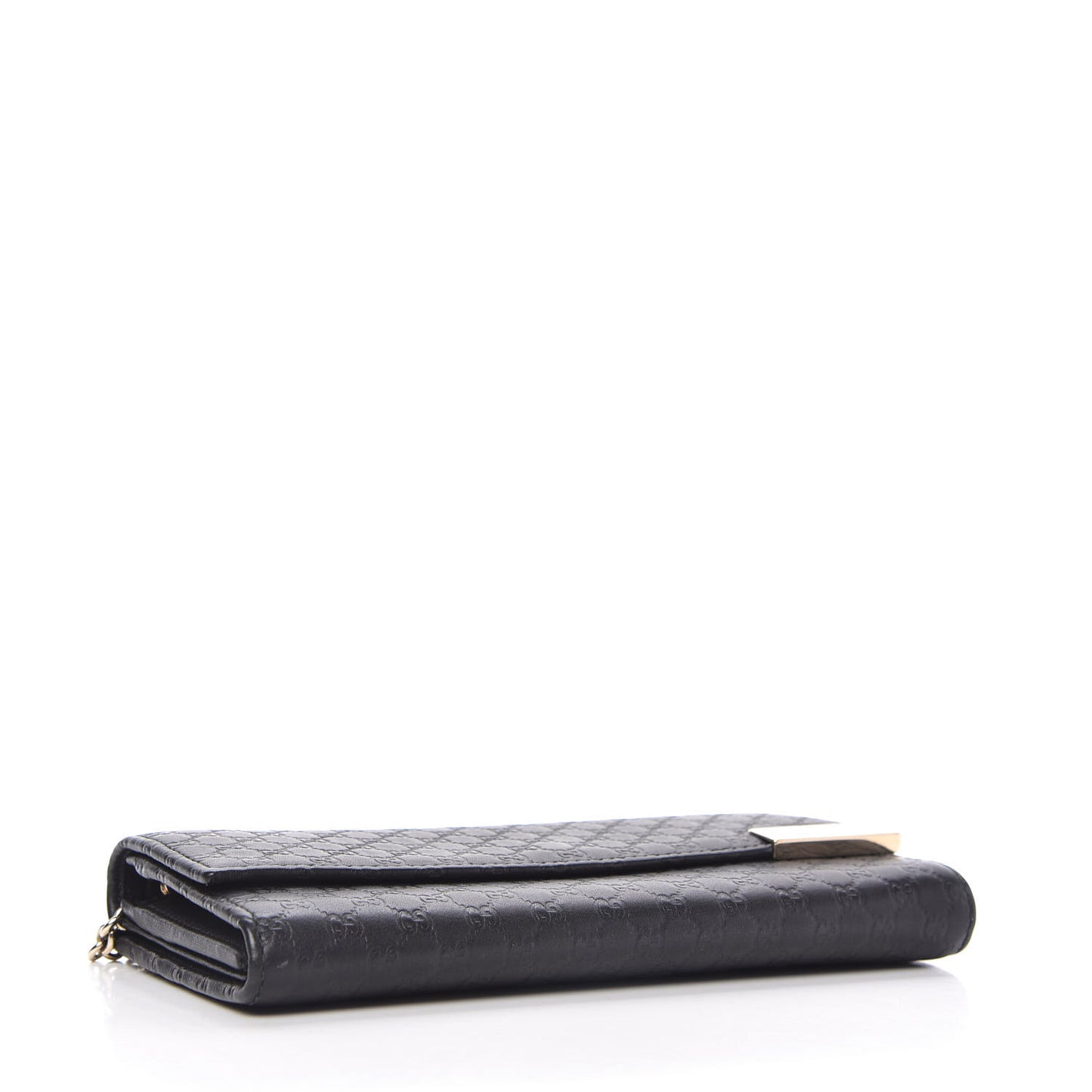 Soft Microguccissima Dice Chain Wallet Black