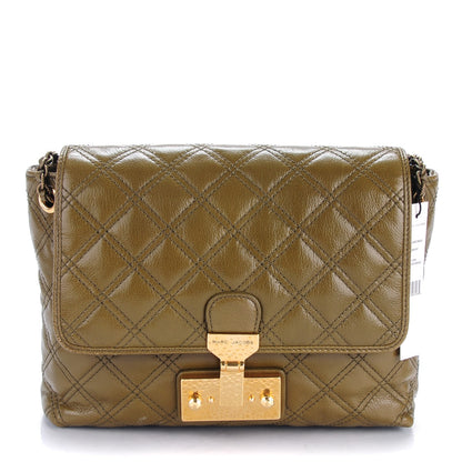 Marc Jacobs Lacquered Lambskin Baroque The Large Single Flap Fern 1 of 8