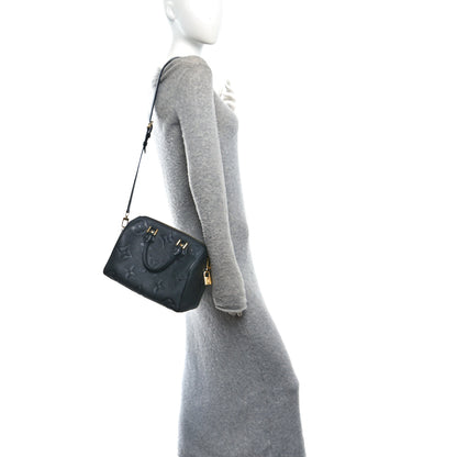 Louis Vuitton Empreinte Monogram Giant Speedy Bandouliere 25 Black 2 of 10