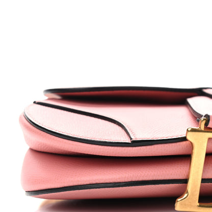 Christian Dior Grained Calfskin Mini Saddle Bag Pink 10 of 11