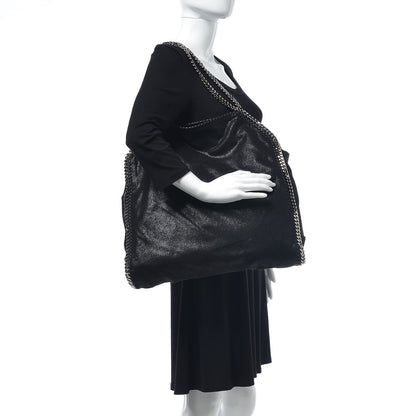 Stella McCartney Shaggy Deer Big Falabella Tote Black 2 of 6