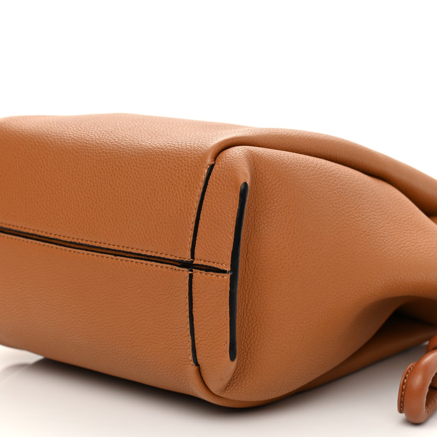 Calfskin Small Flamenco Knot Bag Caramel