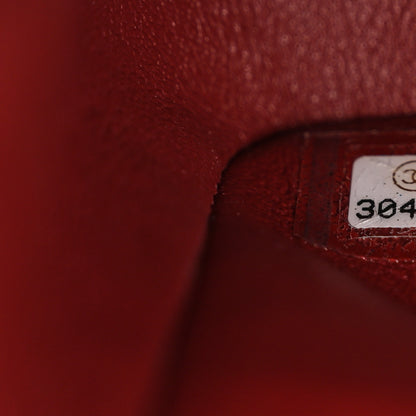 Chanel Caviar Quilted Small Double Flap Burgundy 7 of 11