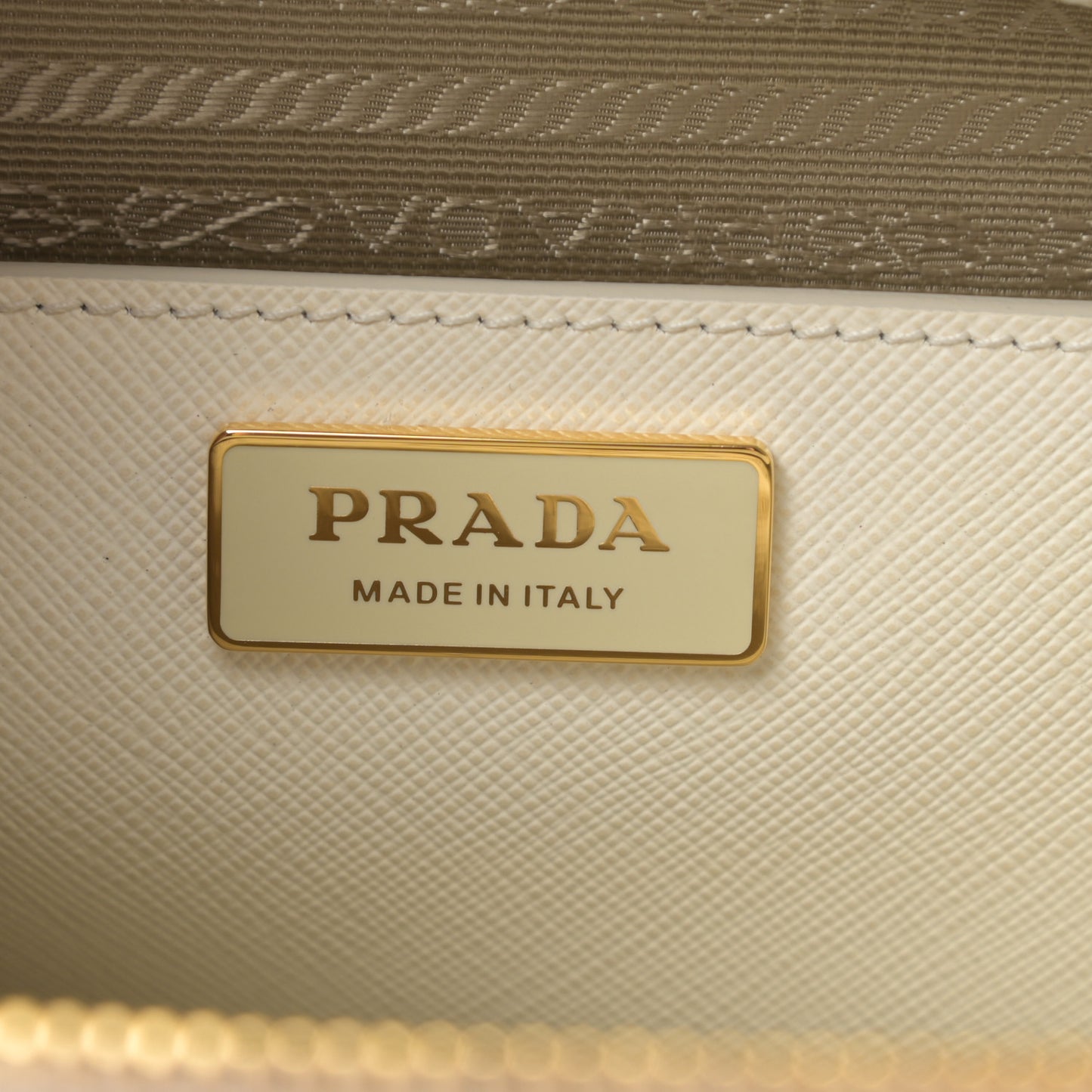 Saffiano Lux Large Galleria Double Zip Tote White