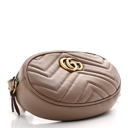 Gucci Calfskin Matelasse GG Marmont Belt Bag 75 30 Porcelain Rose 4 of 10