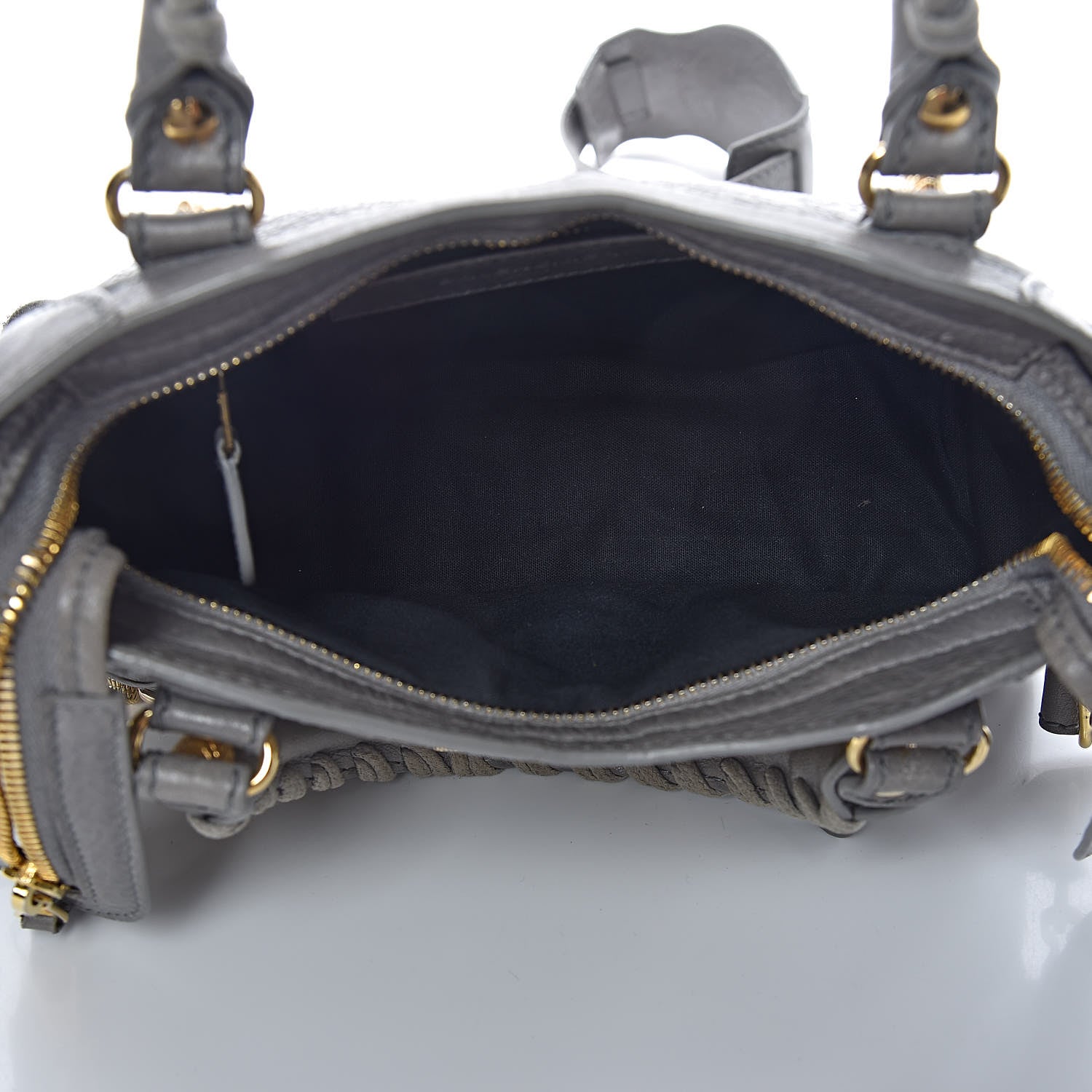 Balenciaga Agneau Giant 12 Gold Hardware Mini City Gris Pyrite 5 of 11