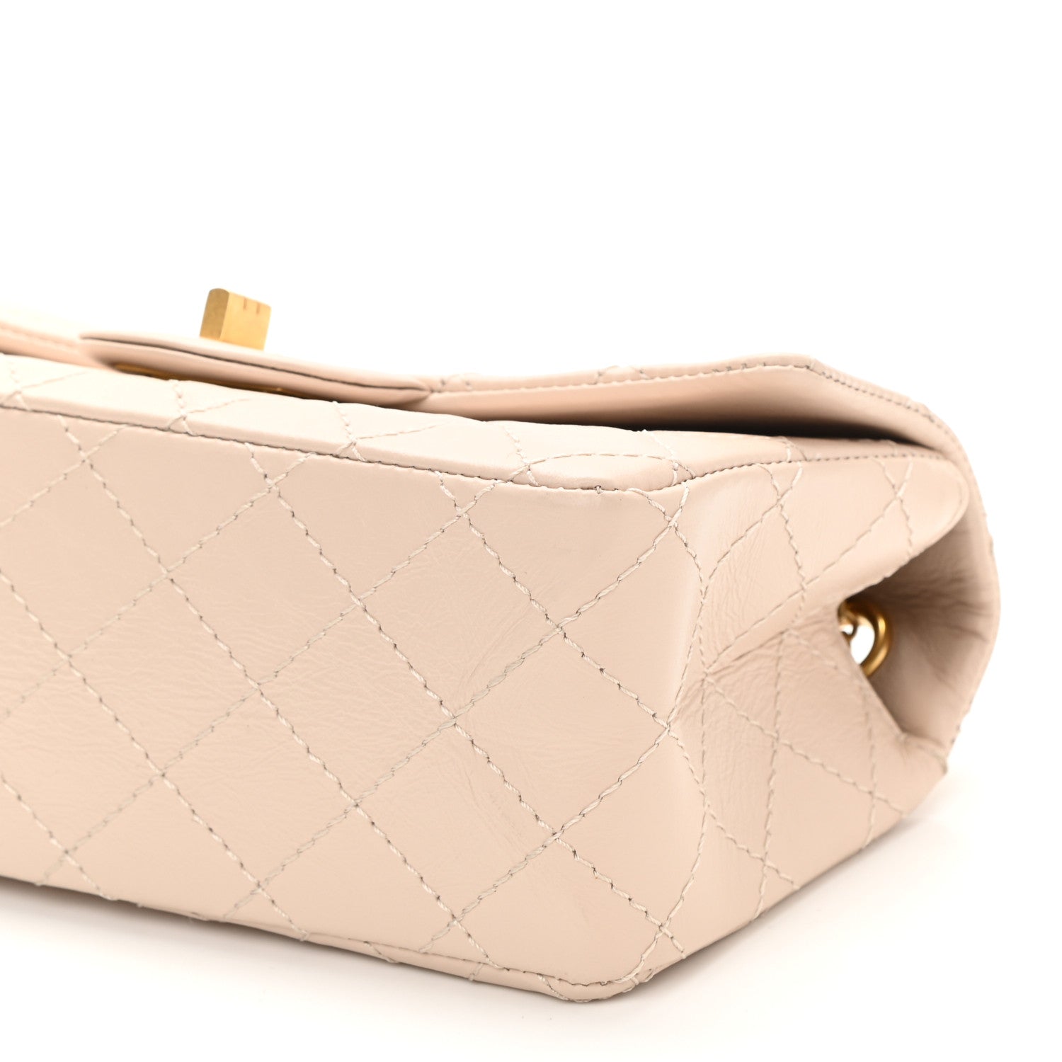 Chanel Aged Calfskin Quilted 2.55 Reissue Mini Flap Light Beige 10 of 10
