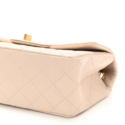 Chanel Aged Calfskin Quilted 2.55 Reissue Mini Flap Light Beige 10 of 10