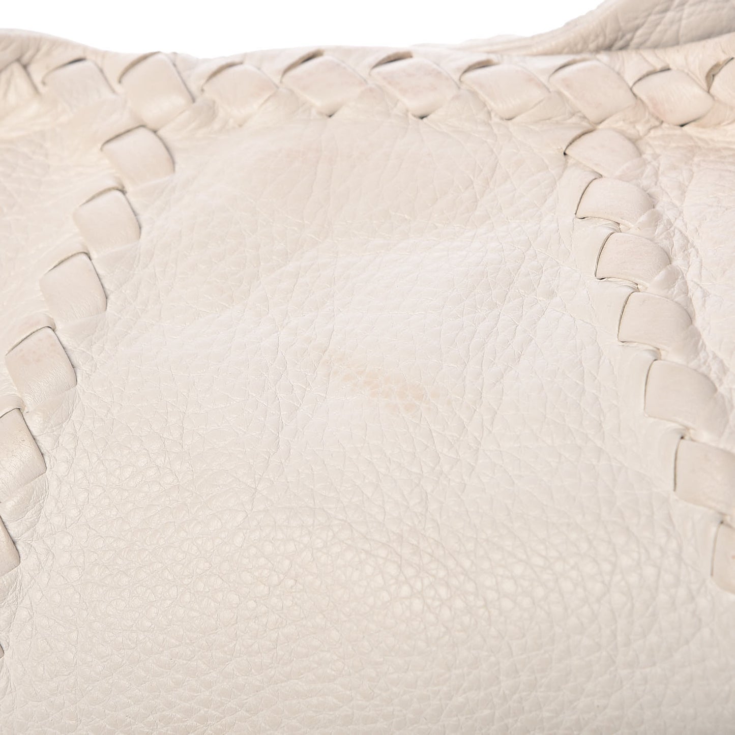 Cervo Deerskin Large Hobo Bianco White