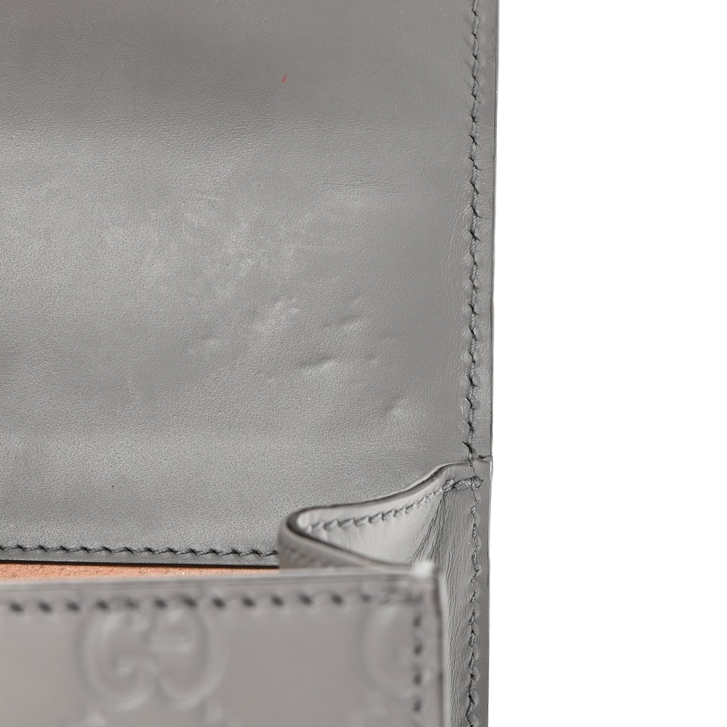 Gucci Guccissima Small Padlock Shoulder Bag Grey 13 of 14