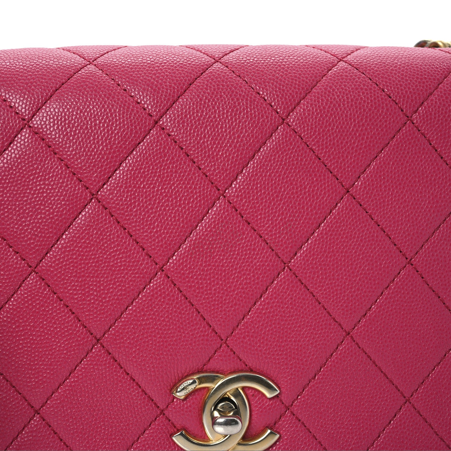 Chanel Caviar Quilted Small Fashion Therapy Flap Bag Dark Pink 8 of 13