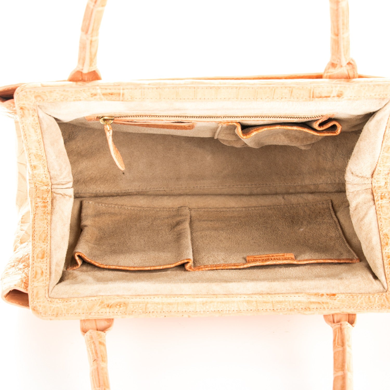 Nancy Gonzalez Crocodile Frame Bag Peach 5 of 7
