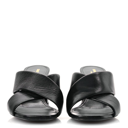 Saint Laurent Calfskin LouLou 70 Mules 39 Black 3 of 10