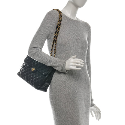 Chanel Caviar Quilted Jumbo Single Flap Black 2 of 11