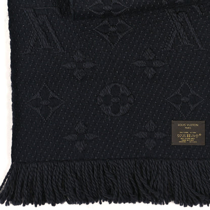 Louis Vuitton Wool Silk Logomania Scarf Charcoal 3 of 3