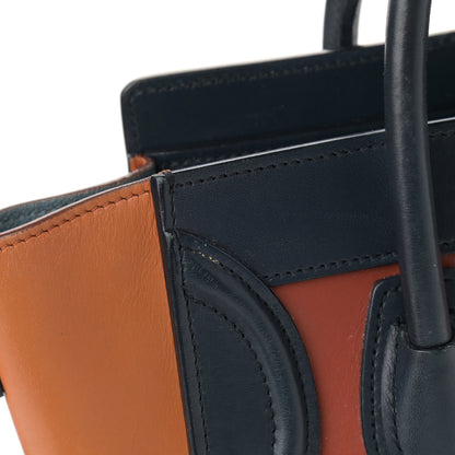 Celine Smooth Calfskin Nano Tri-Color Luggage Brick 9 of 13
