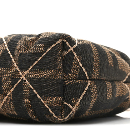 Fendi Zucca Quilted Pochette Tobacco 10 of 11