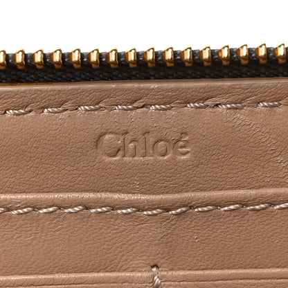 Chloe Calfskin Marcie Long Zip Around Wallet Cashmere Grey 6 of 10