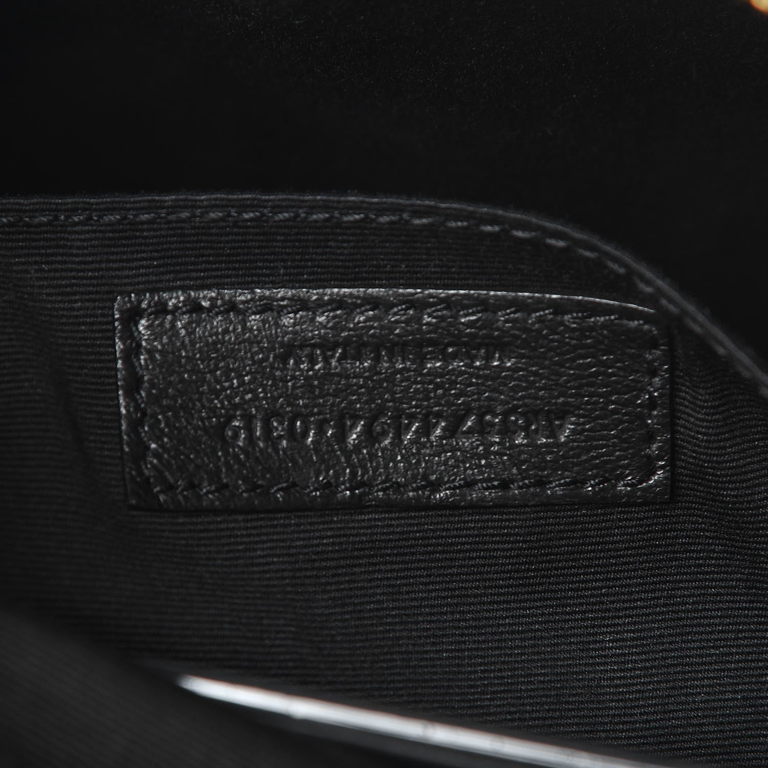 Saint Laurent Calfskin Matelasse Monogram Lou Camera Bag Black 7 of 10