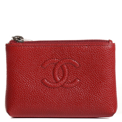 Chanel Caviar O-Key Holder Red 1 of 8