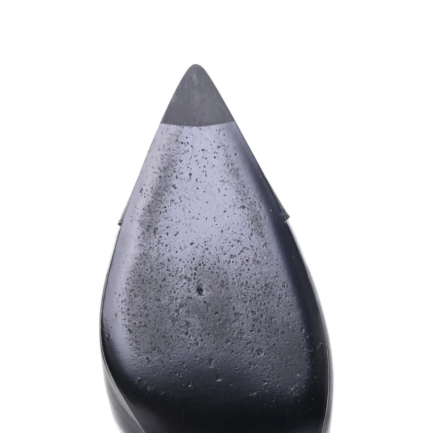 Lambskin Satin Slingback Cap Toe Bow Pumps 39.5 Black