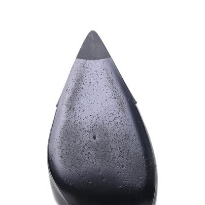 Chanel Lambskin Satin Slingback Cap Toe Bow Pumps 39.5 Black 11 of 13