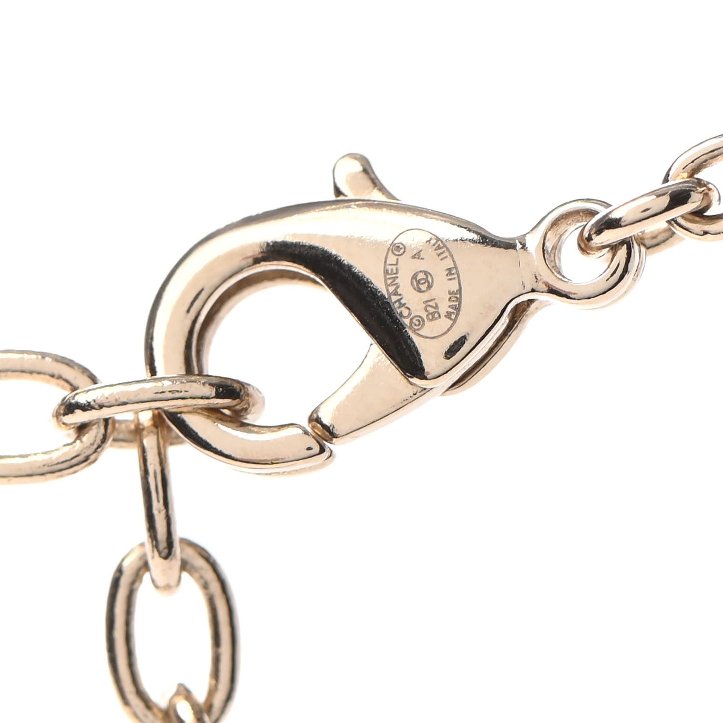 Pearl Logo Necklace Gold