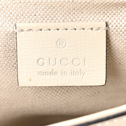 Gucci Azalea Calfskin Web Mini Horsebit 1955 Shoulder Bag Mystic White 6 of 10