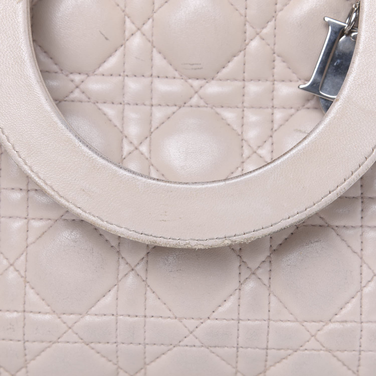 Christian Dior Lambskin Cannage Medium Lady Dior Light Pink 13 of 20