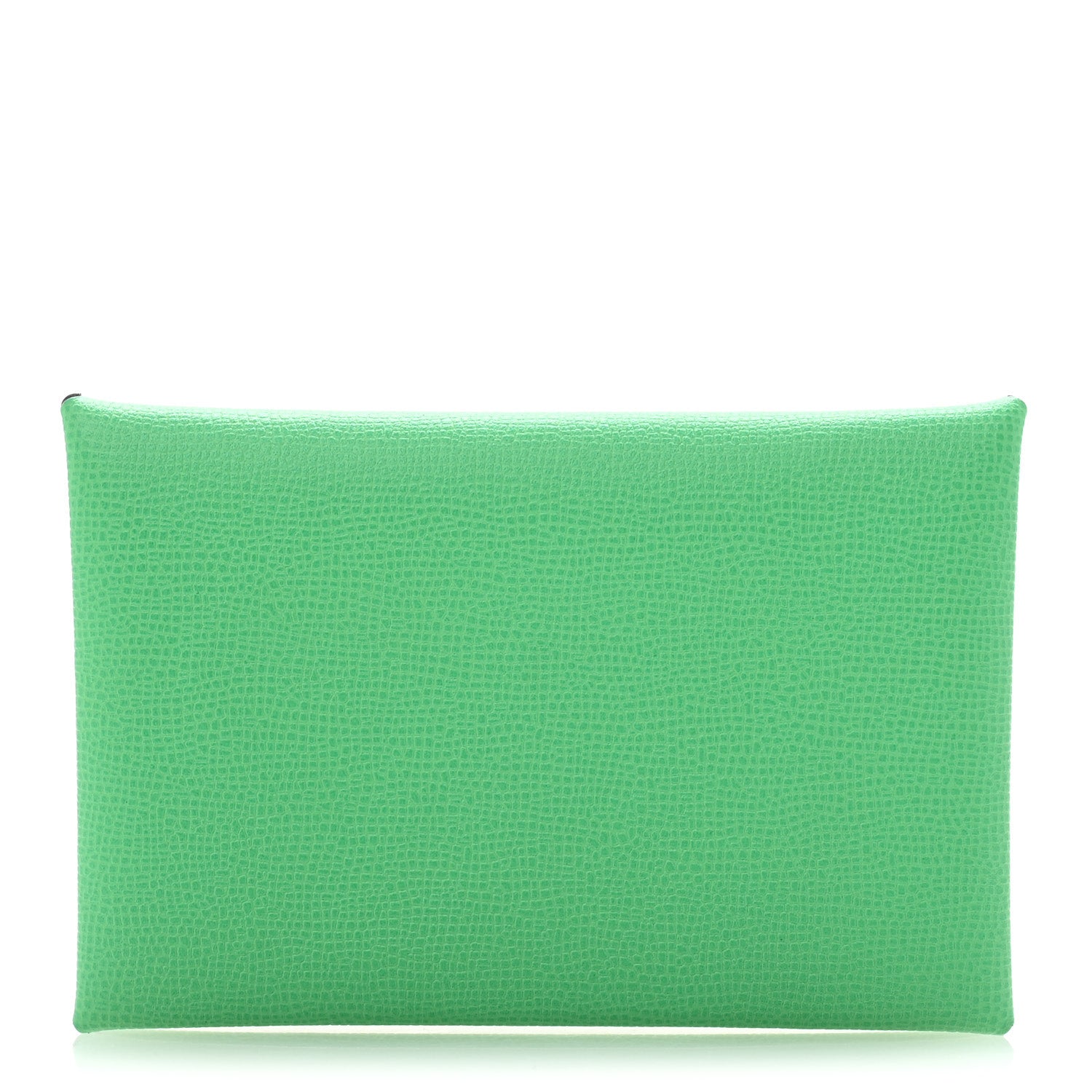 Hermes Madame Calfskin Calvi Card Case Menthe 1 of 7