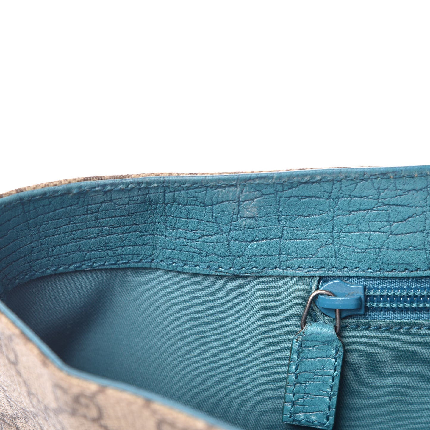 GG Plus Monogram Small Vertical Tote Turquoise